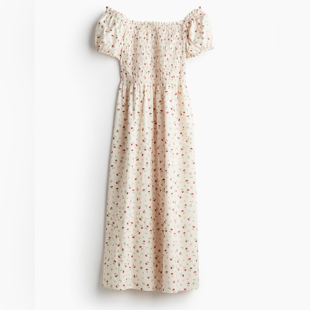 H&M / Off shoulder Midi Dress / Small